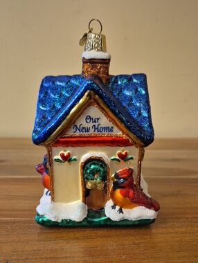 Old World Christmas Holiday 'Our New Home' Glass Ornament
